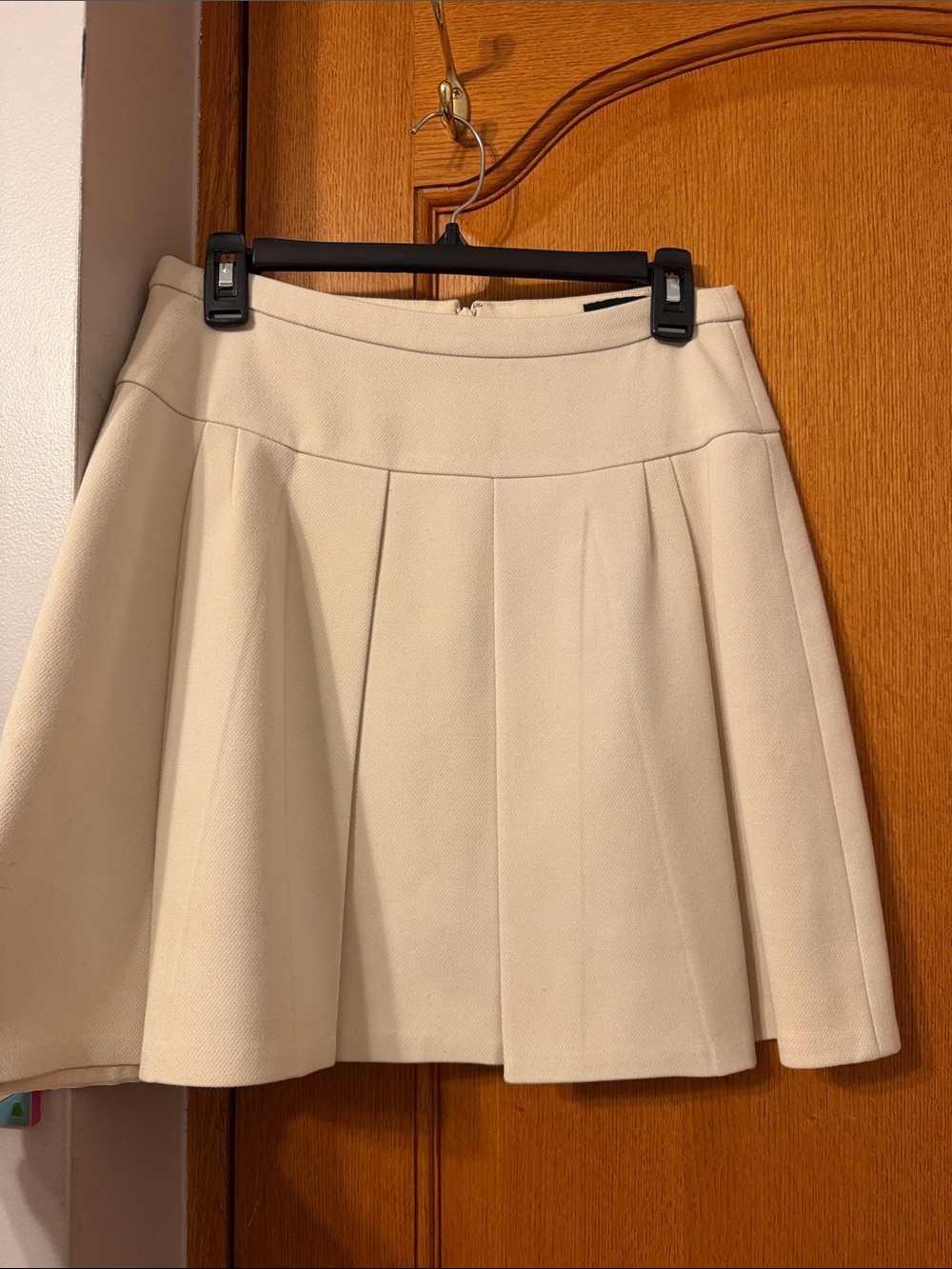 J. Crew Cream Circle Skirt